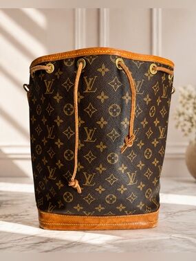 Louis Vuitton Noé Monogram Bucket Bag Vintage Authentic